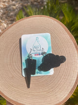 Storm cloud earrings