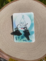 Storm cloud earrings-mini