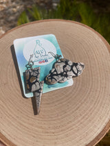 Storm cloud earrings