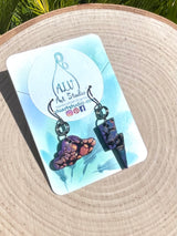 Storm cloud earrings-mini