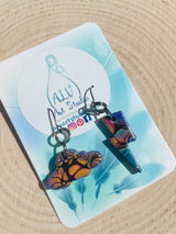 Storm cloud earrings-mini