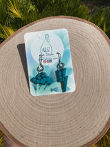 Storm cloud earrings-mini