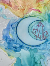 Artwork -moon crystal rays