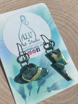 Storm cloud earrings-mini