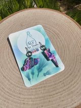 Storm cloud earrings-mini