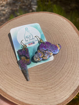 Storm cloud earrings