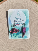 Storm cloud earrings-mini