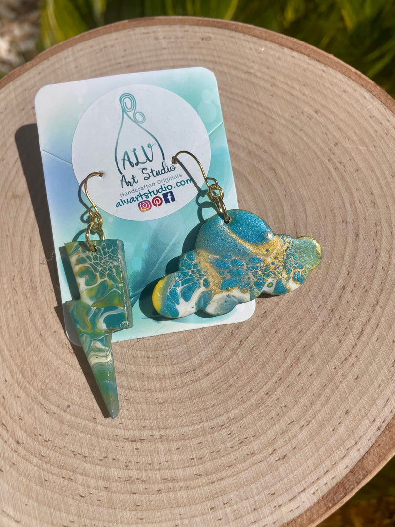 Storm cloud Earrings