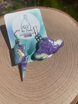 Storm cloud earrings