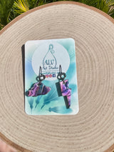 Storm cloud earrings-mini