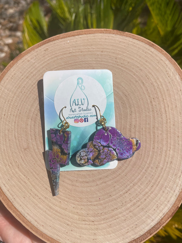 Storm cloud earrings