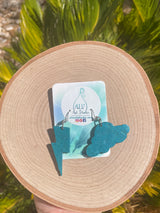 Storm cloud earrings