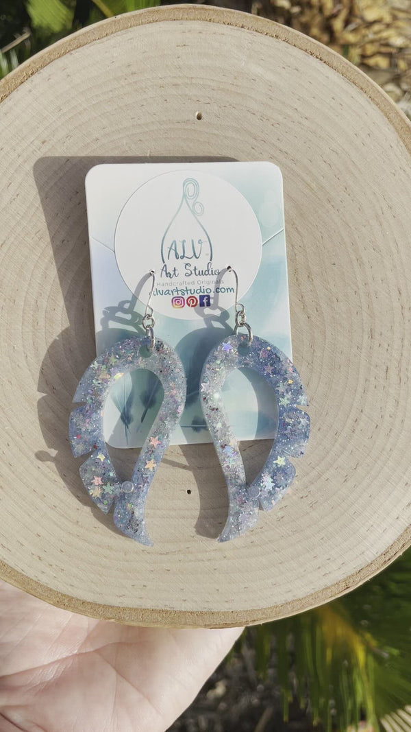 Resin Earrings- Wings