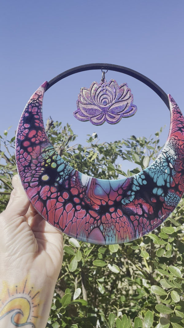 Moon Ring Art-8 inches