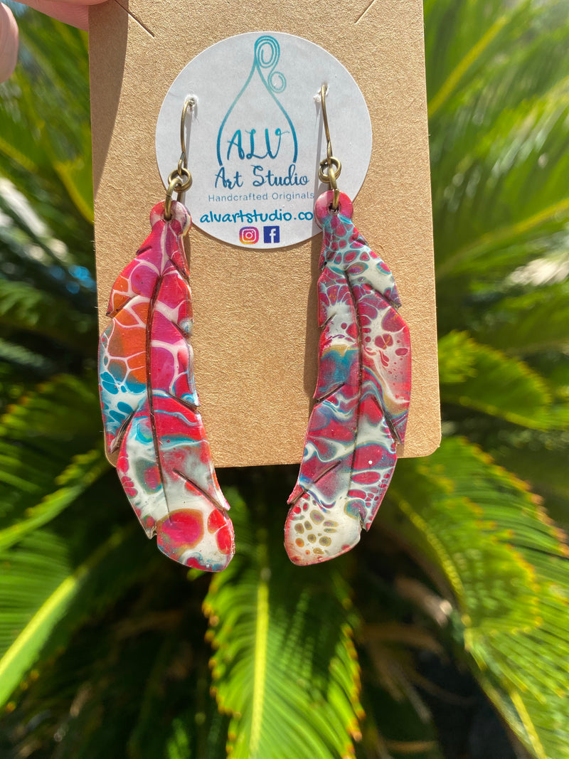 Earrings - Free Spirit Feathers🏵