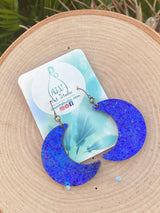 Resin Moon Earrings