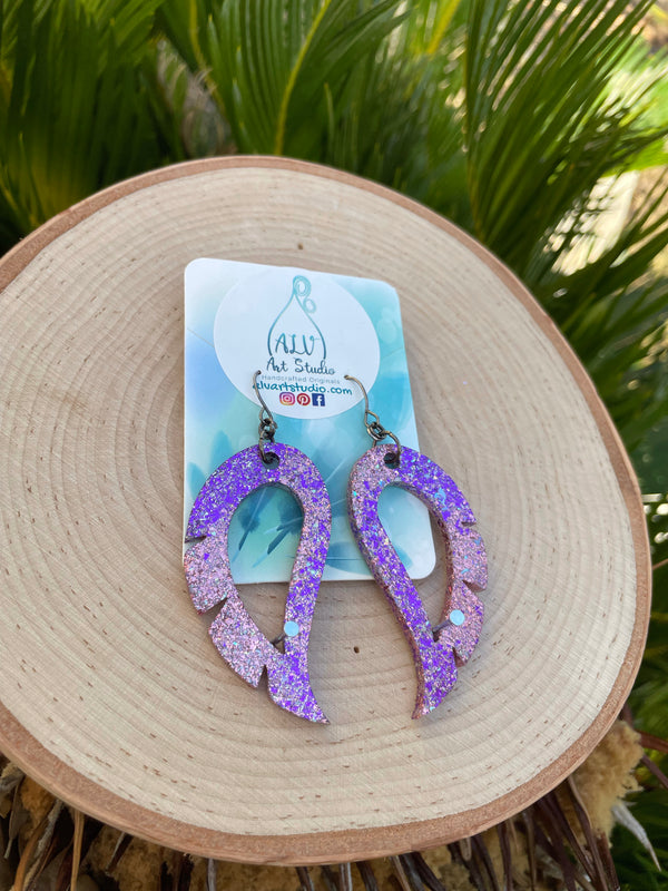 Resin Earrings- Wings