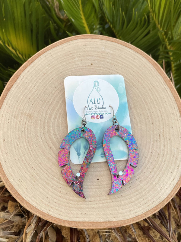 Resin Earrings- Wings