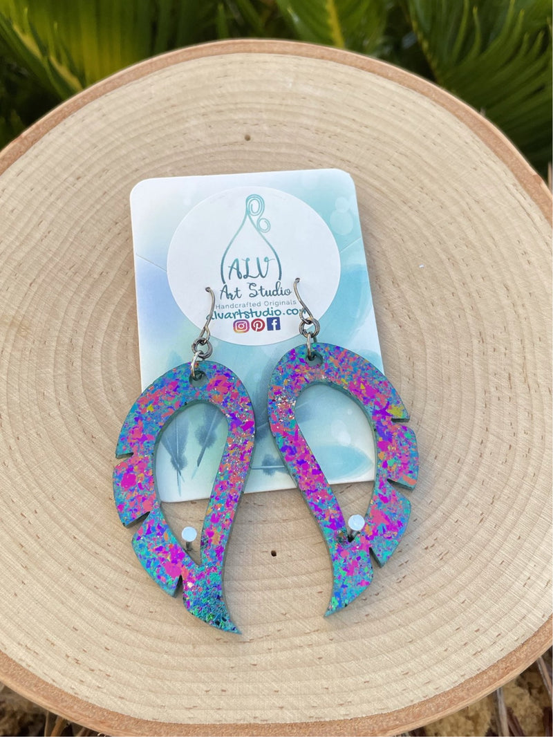 Resin Earrings- Wings