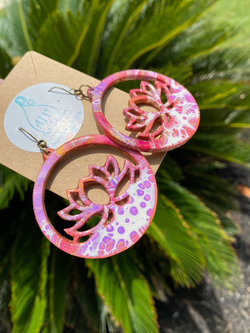 Earrings - Boho Lotus  💜