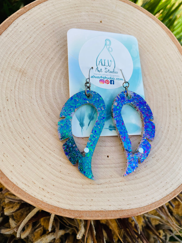 Resin Earrings- Wings