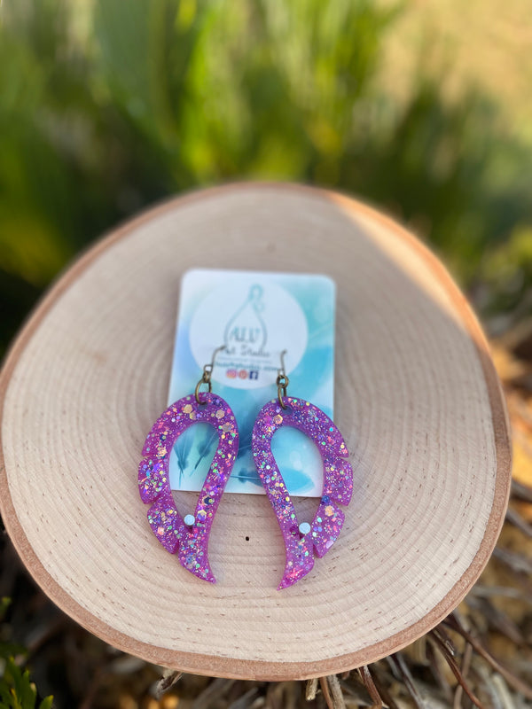 Resin Earrings- Wings