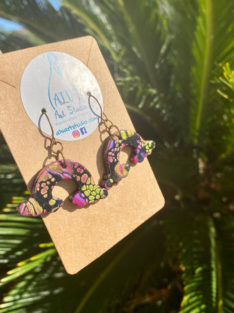 Earrings - Tiny Rainbow wishes 🌈