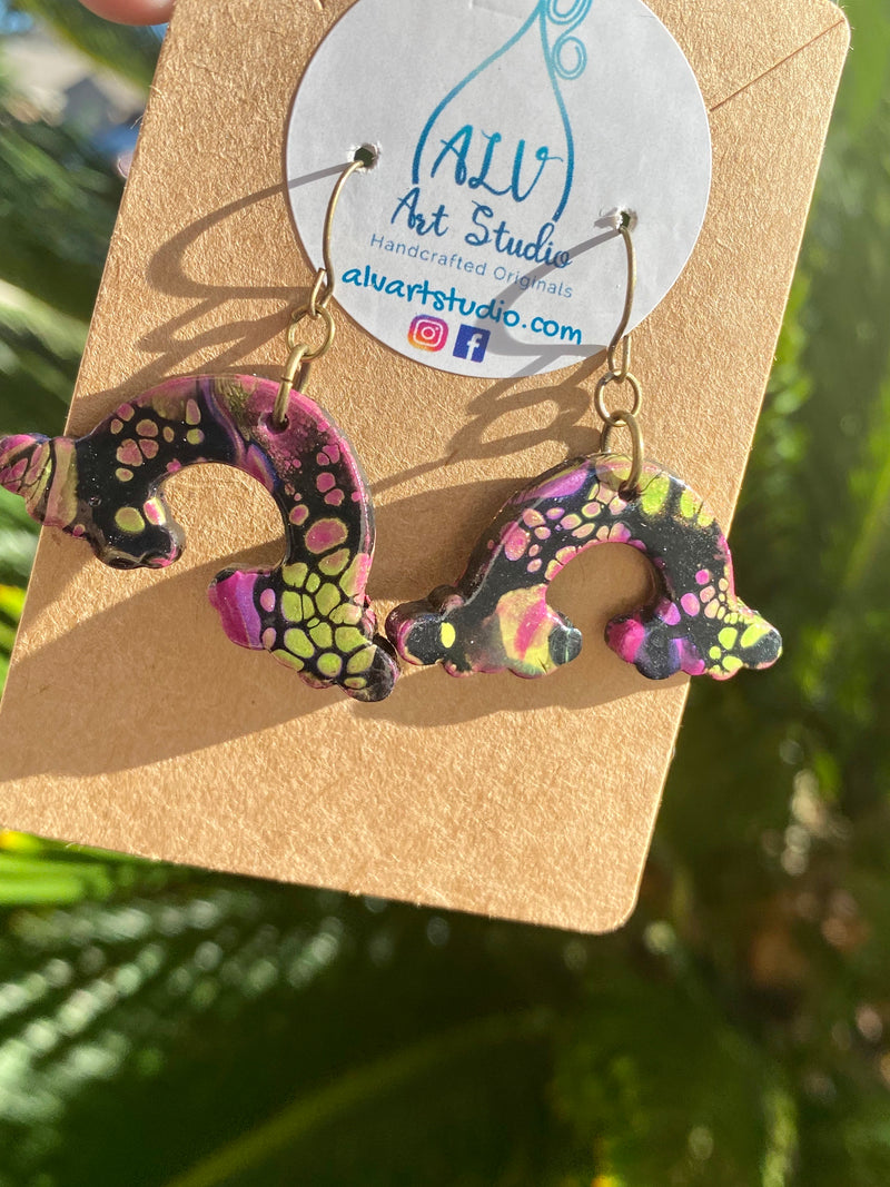 Earrings - Tiny Rainbow wishes 🌈