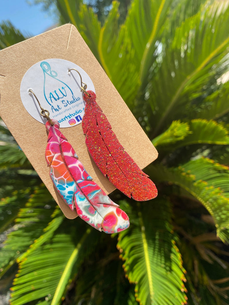 Earrings - Free Spirit Feathers🏵