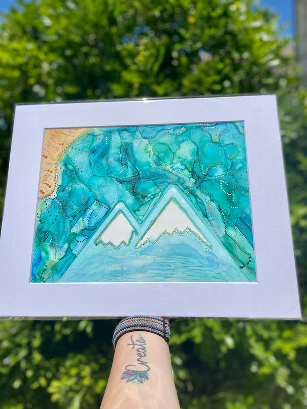 Artwork -mountain rising