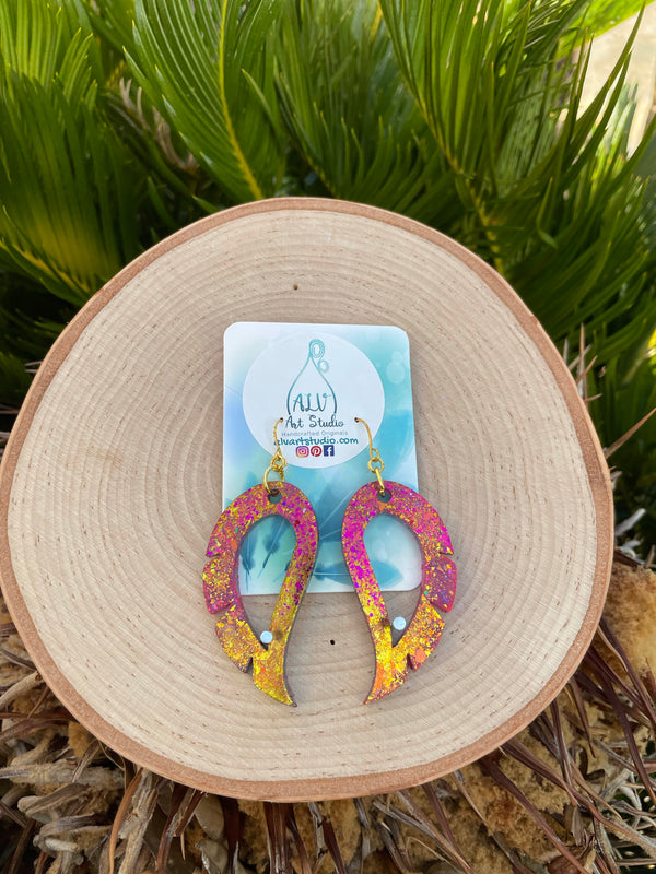Resin Earrings- Wings