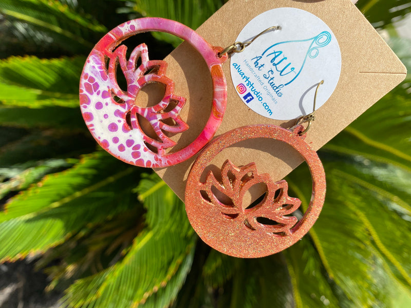 Earrings - Boho Lotus  💜