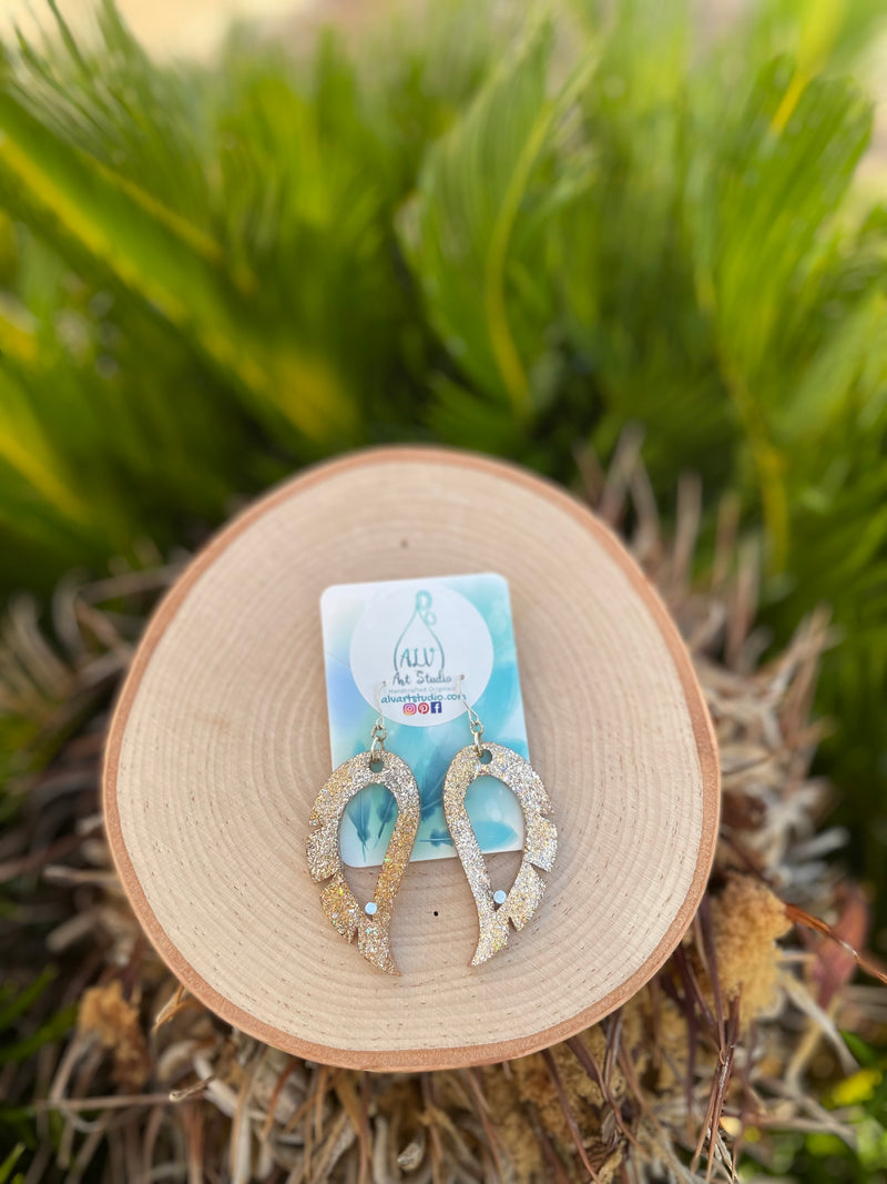 Resin Earrings- Wings