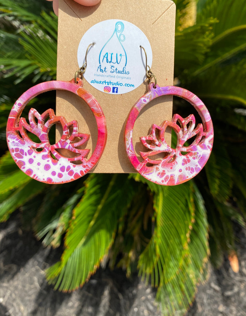 Earrings - Boho Lotus  💜