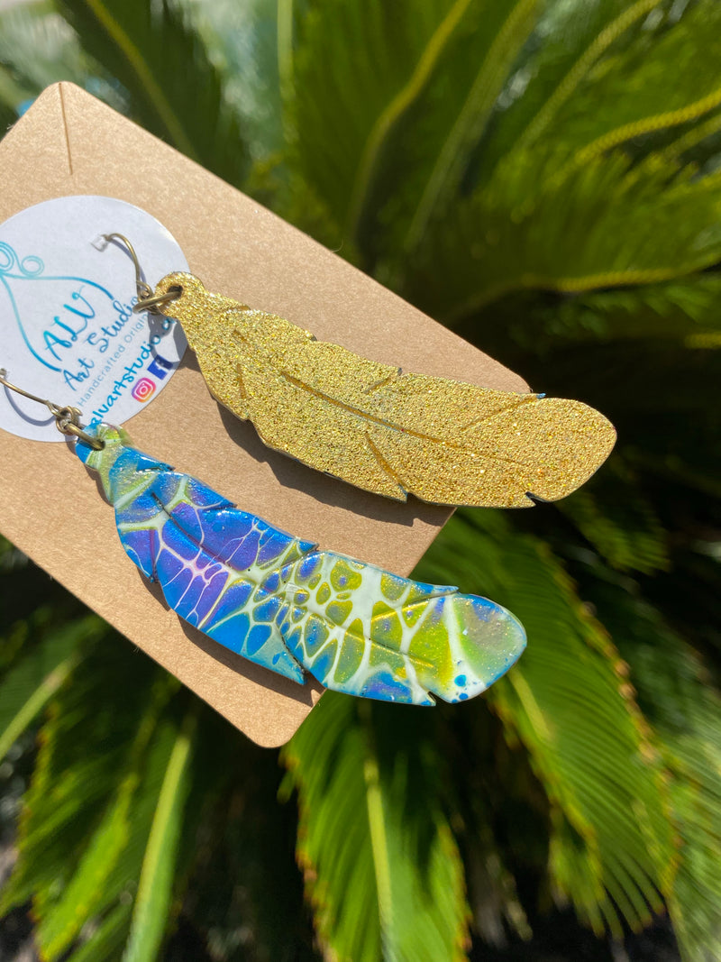 Earrings - Free Spirit Feathers🏵