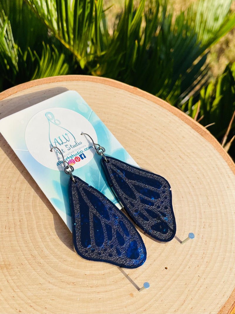 Resin Earrings🦋 Butterfly wings