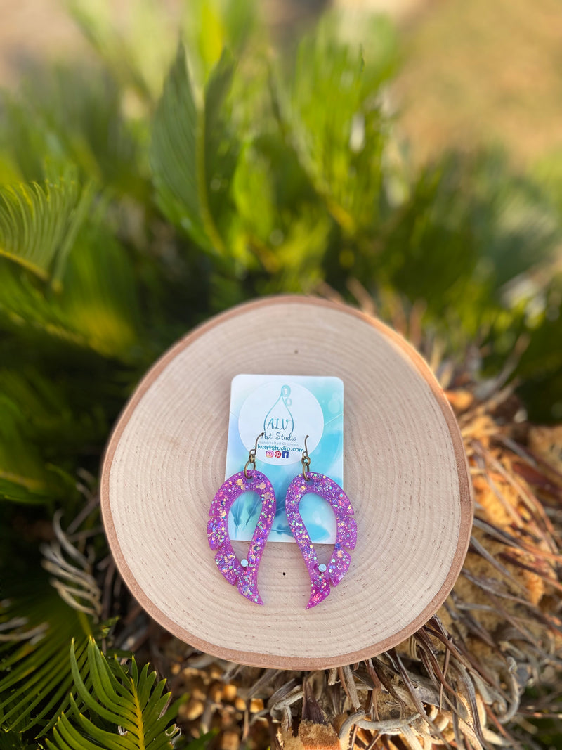 Resin Earrings- Wings