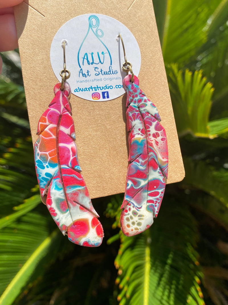 Earrings - Free Spirit Feathers🏵