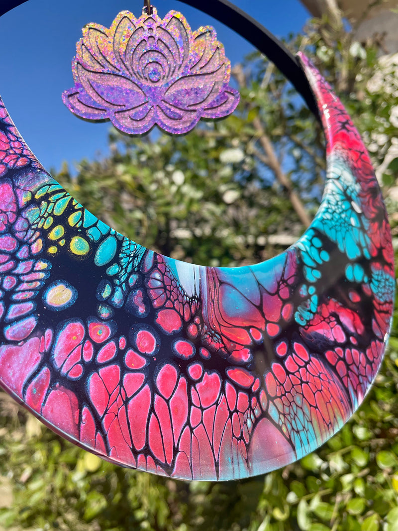 Moon Ring Art-8 inches