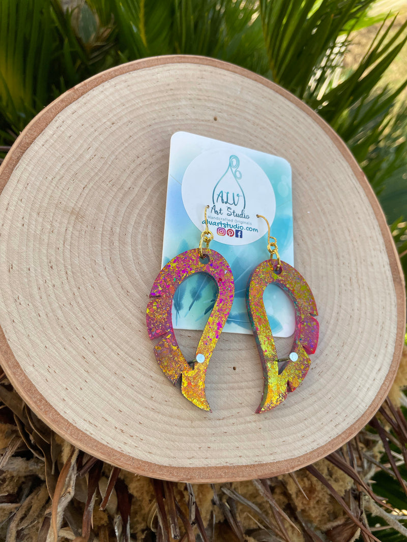 Resin Earrings- Wings